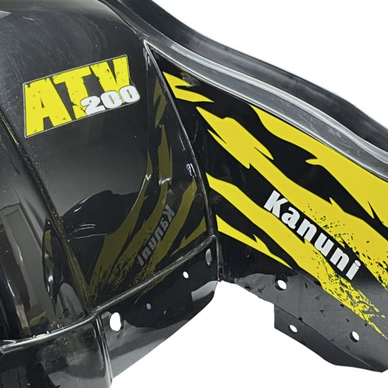 Kanuni ATV 150 U Off Road Arka Çamurluk Siyah / Sarı