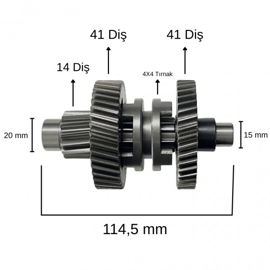Kanuni ATV 150 U Off Road İleri Geri Şanzıman Dişlisi