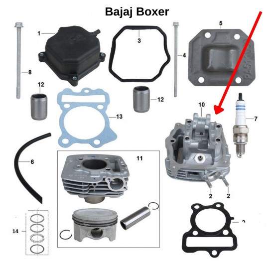 Bajaj Boxer  Silindir Kapağı Üst