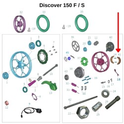 Bajaj Discover 125 ST / 150 F/ S Arka Fren Balatası