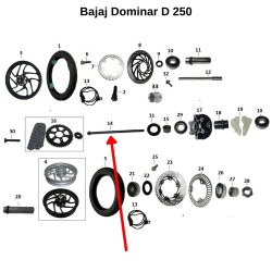 Bajaj Dominar D 250 Aks Mili Arka