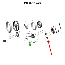 Bajaj Pulsar N 125 Arka Fren Balatası