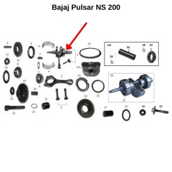 Bajaj Pulsar NS 200 / ABS / UG / UG 2 Krank