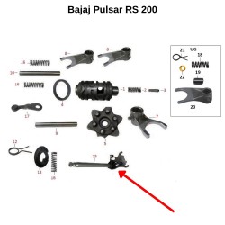 Bajaj Pulsar RS 200 / UG Vites Mili Komple