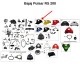 Bajaj Pulsar RS 200 Yakıt Depo Muhafaza Plastiği Üst Siyah (2015 - 2016) (Euro 3)