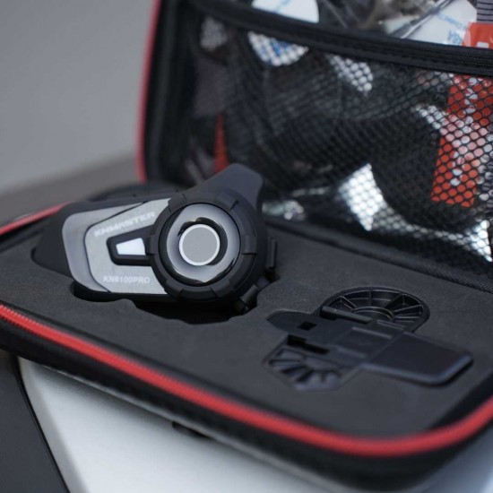 Knmaster KN6100 Pro Motosiklet İnterkomu Siyah