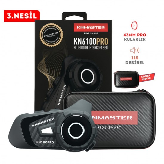Knmaster KN6100 Pro - Bluetooth İnterkom Seti