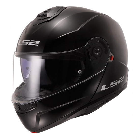 LS2 Strobe 2 Çene Açılabilir Motosiklet Kask Siyah