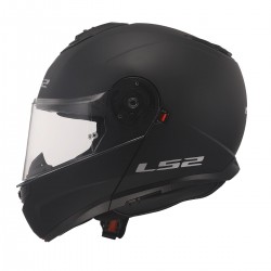 LS2 Strobe 2 Çene Açılabilir Motosiklet Kaskı Mat Siyah