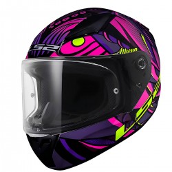 LS2 Rapid 2 Athena Kapalı Motosiklet Kaskı Mor / Pembe / Siyah