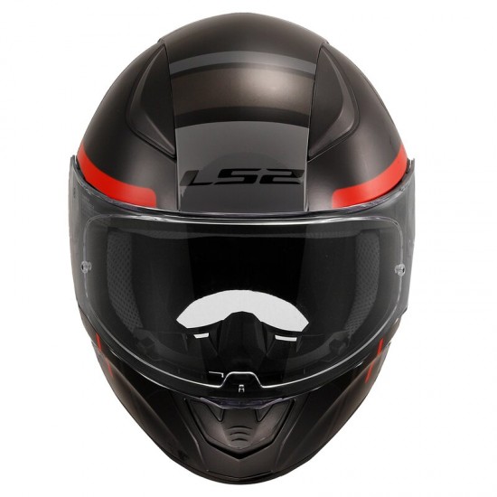 LS2 Rapid 2 Chos Kapalı Motosiklet Kaskı Siyah / Kırmızı