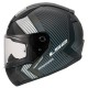 LS2 Rapid 2 Extra Kapalı Motosiklet Kaskı Mat Siyah / Gri / Beyaz