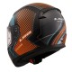 LS2 Rapid 2 Extra Kapalı Motosiklet Kaskı Mat Siyah / Gri / Turuncu / Mavi