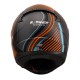 LS2 Rapid 2 Extra Kapalı Motosiklet Kaskı Mat Siyah / Gri / Turuncu / Mavi