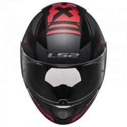 LS2 Rapid 2 Xtreet Kapalı Motosiklet Kaskı Mat Siyah / Kırmızı