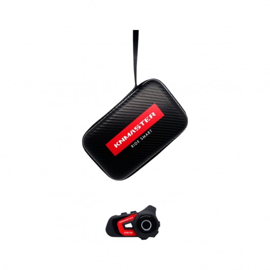 Knmaster 6100 Bluetooth İnterkom Kulaklık Seti Kırmızı
