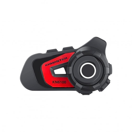 Knmaster 6100 Bluetooth İnterkom Kulaklık Seti Kırmızı