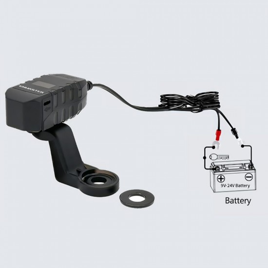 Knmaster UC200 Motosiklet USB ve Type-C Çift Girişli Şarj Soketi