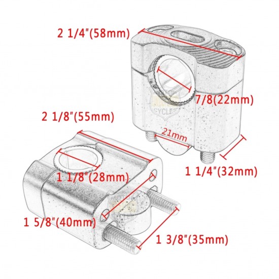 Knmaster Motosiklet Gidon Yükseltme Takımı