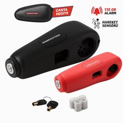 Knmaster GL150 Alarmlı Motosiklet Elcik Manet Fren Kilidi Kırmızı