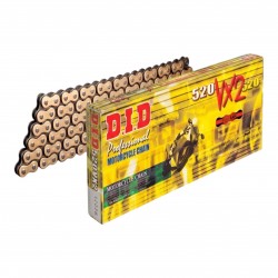 DID 520 VX2 X-Ring Gold&Black 120 Bakla Motosiklet Zinciri