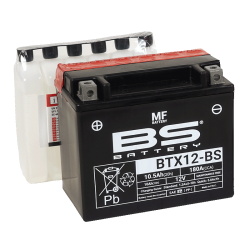 BS Battery BTX12-BS 12V 10.5Ah 180 CCA AGM Motosiklet Aküsü