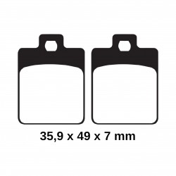 Vespa Primavera 50 / Sprint 125 / LX 150 i.e Ön Fren Balatası Boss Yarı Sinterli