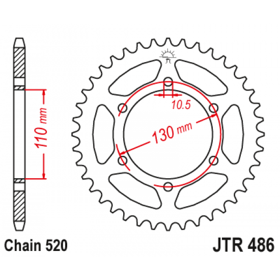 Kawasaki Z 500 ABS JT Sprockets Arka Dişli 43 T (2024 - 2025)