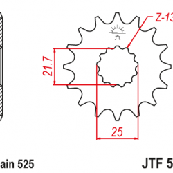 Triumph Tiger 900 Rally Pro JT Sprockets Ön Dişli 16T (2020 - 2023)