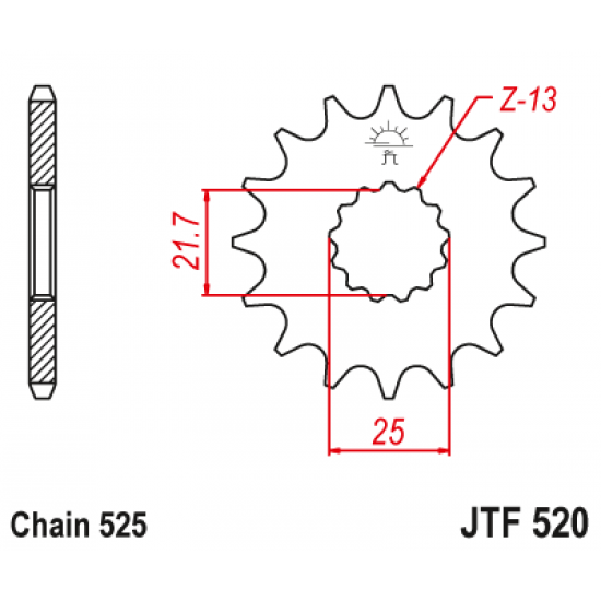 Triumph Tiger 900 Rally Pro JT Sprockets Ön Dişli 16T (2020 - 2023)