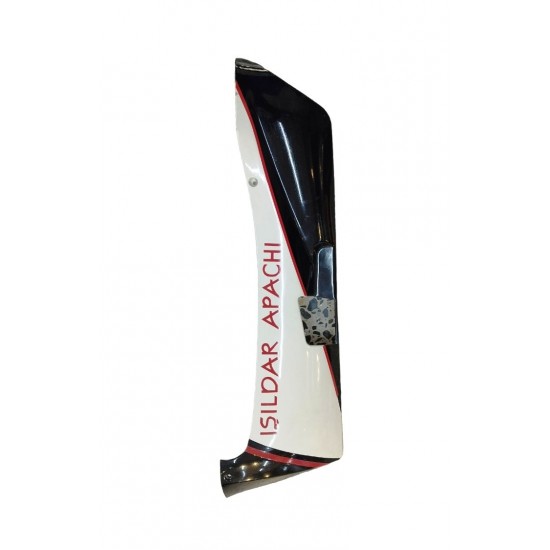 Apachi Cobra 125 Scooter Alt Marşbiyel Sol Siyah-Beyaz